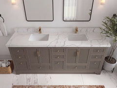 Alys 84 in. W x 22 in. D Double Sink Bathroom Vanity - photo 23