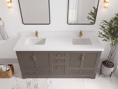 Alys 72 in. W x 22 in. D Double Sink Bathroom Vanity - photo 5
