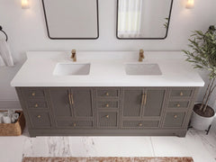 Alys 84 in. W x 22 in. D Double Sink Bathroom Vanity - photo 4