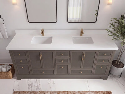 Alys 84 in. W x 22 in. D Double Sink Bathroom Vanity