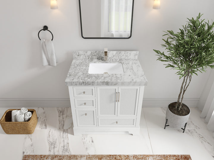 Alys 36 in. W x 22 in. D Center Sink Bathroom Vanity - photo 17