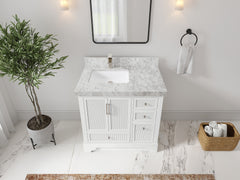 Alys 36 in. W x 22 in. D Left Offset Sink Bathroom Vanity - photo 17