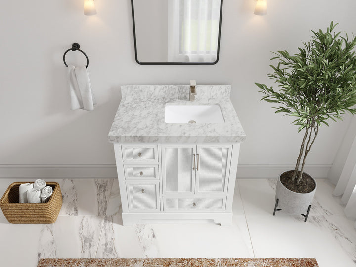 Alys 36 in. W x 22 in. D Right Offset Sink Bathroom Vanity - photo 17