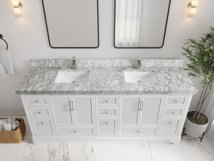 Alys 80 in. W x 22 in. D Double Sink Bathroom Vanity - photo 25