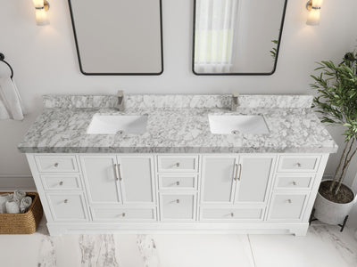 Alys 84 in. W x 22 in. D Double Sink Bathroom Vanity