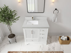 Alys 36 in. W x 22 in. D Left Offset Sink Bathroom Vanity - photo 19