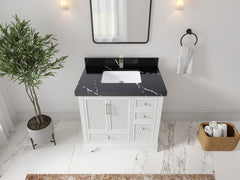 Alys 36 in. W x 22 in. D Center Sink Bathroom Vanity - photo 29
