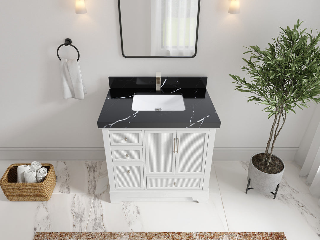 Alys 36 in. W x 22 in. D Center Sink Bathroom Vanity