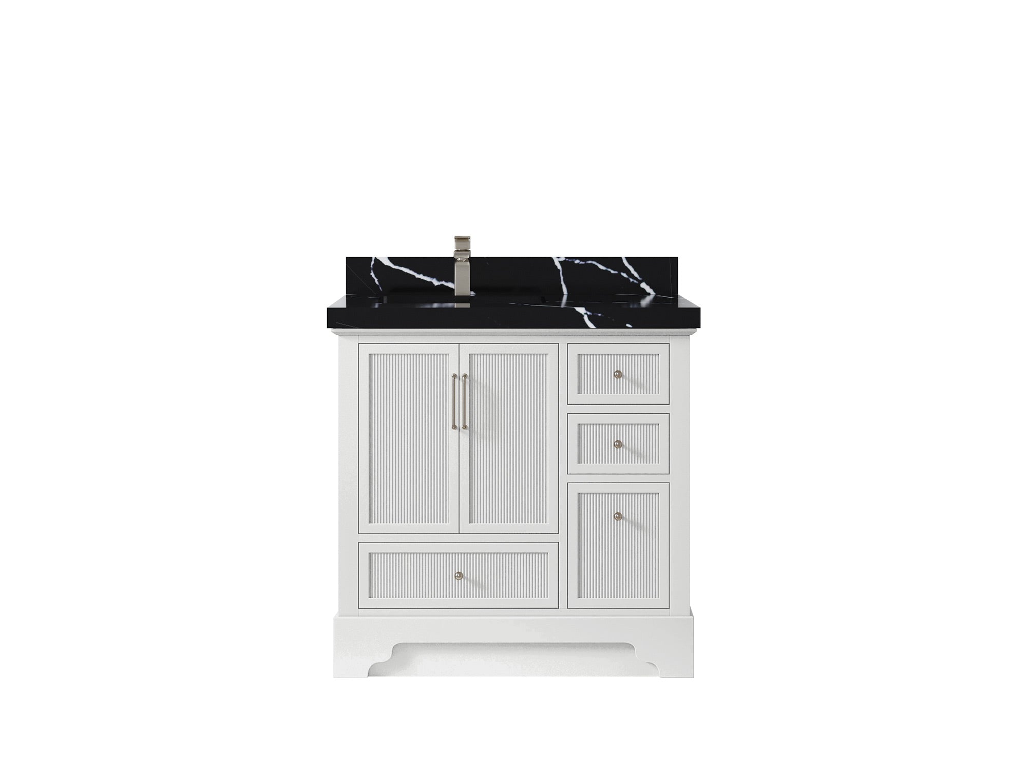 Alys 36 in. W x 22 in. D Left Offset Sink Bathroom Vanity