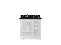 Alys 36 in. W x 22 in. D Left Offset Sink Bathroom Vanity - photo 30