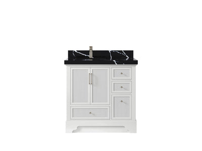 Alys 36 in. W x 22 in. D Left Offset Sink Bathroom Vanity