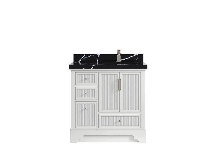 Alys 36 in. W x 22 in. D Right Offset Sink Bathroom Vanity - photo 30