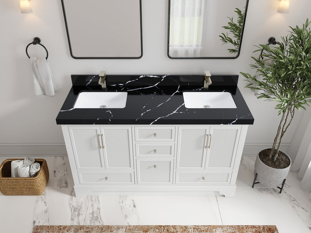 Alys 60 in. W x 22 in. D Double Sink Bathroom Vanity