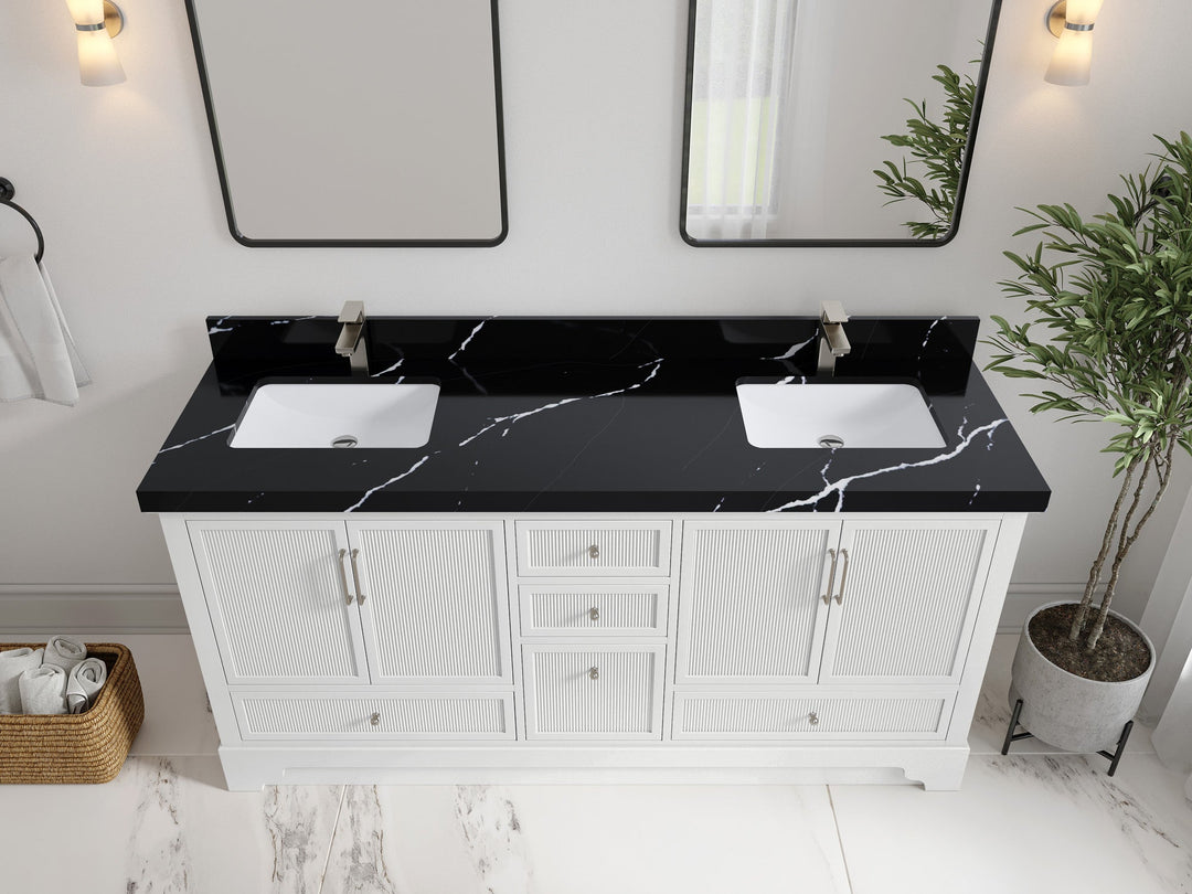 Alys 72 in. W x 22 in. D Double Sink Bathroom Vanity