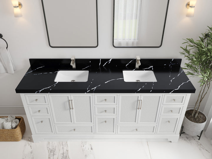 Alys 80 in. W x 22 in. D Double Sink Bathroom Vanity - photo 7