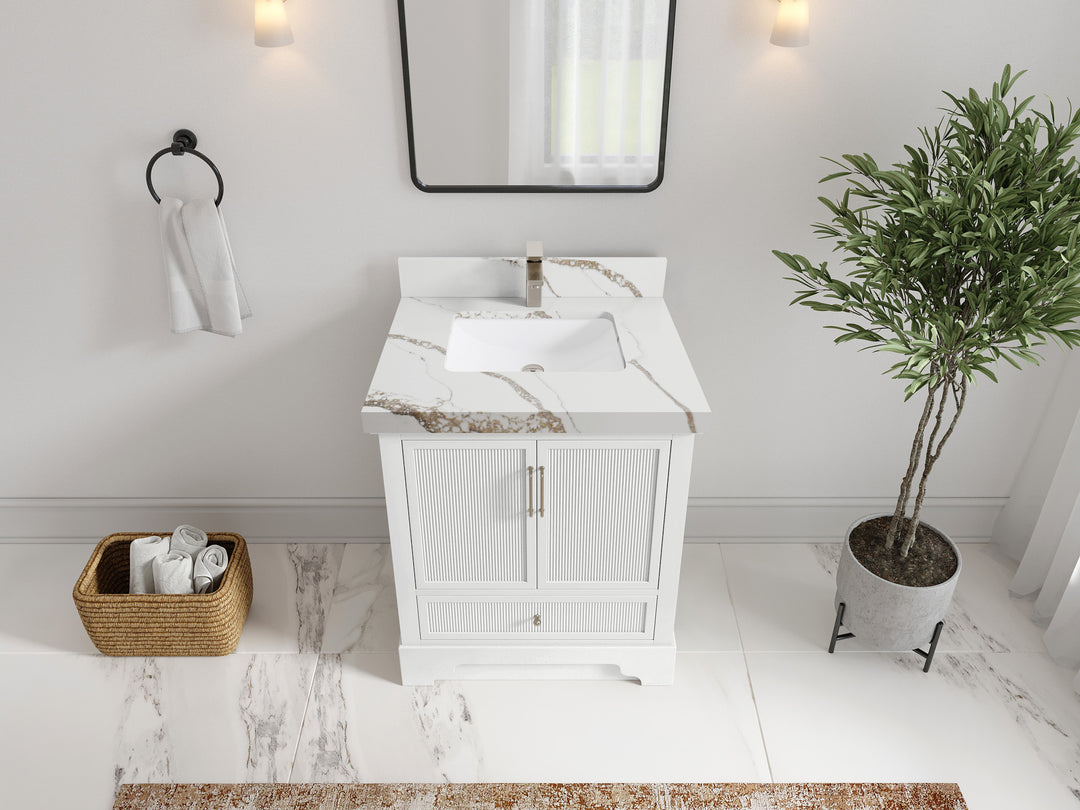 Alys 30 in. W x 22 in. D Single Sink Bathroom Vanity
