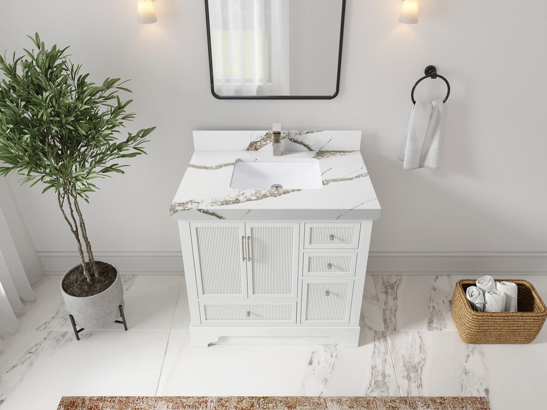 Alys 36 in. W x 22 in. D Center Sink Bathroom Vanity