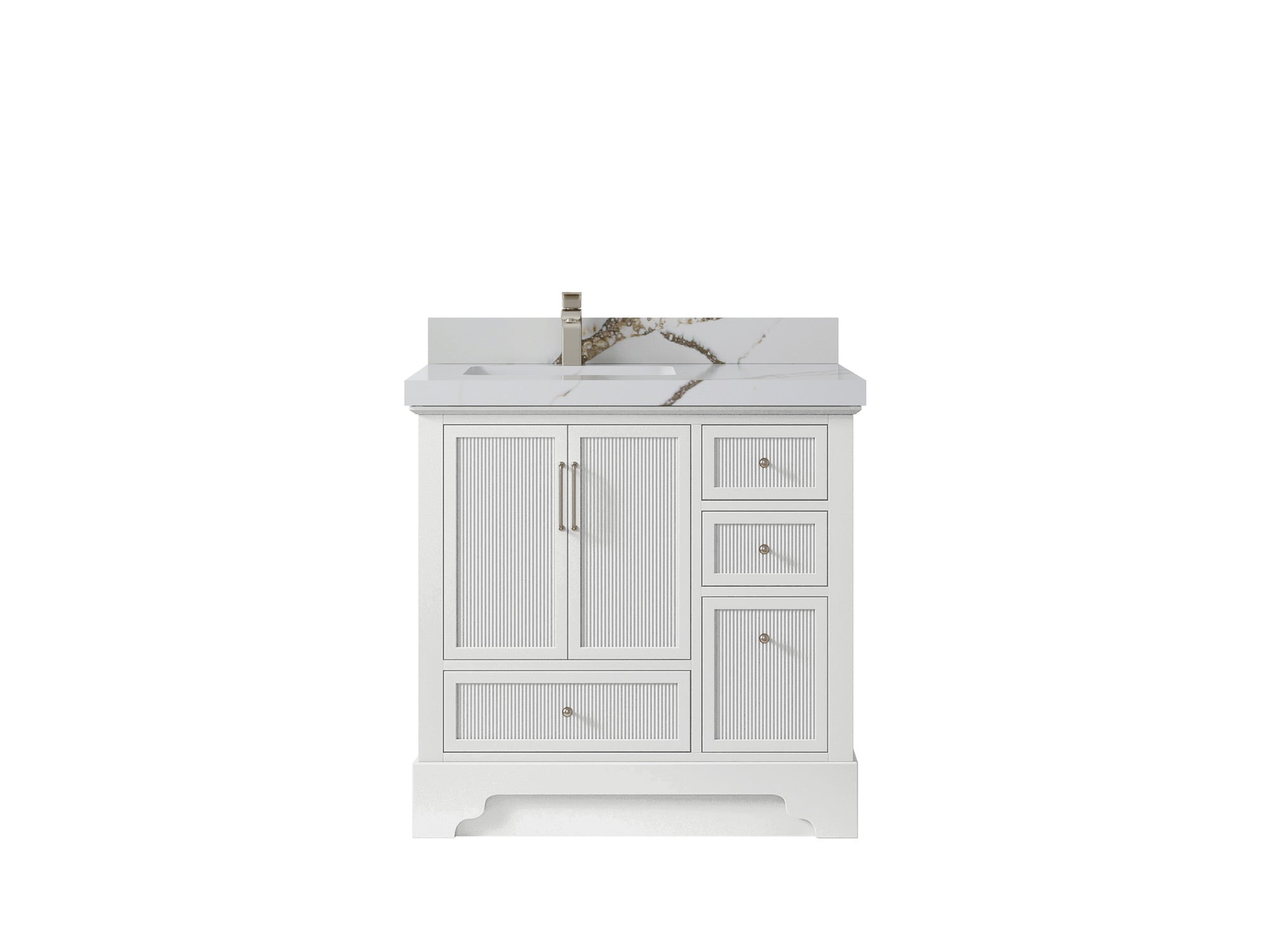 Alys 36 in. W x 22 in. D Left Offset Sink Bathroom Vanity