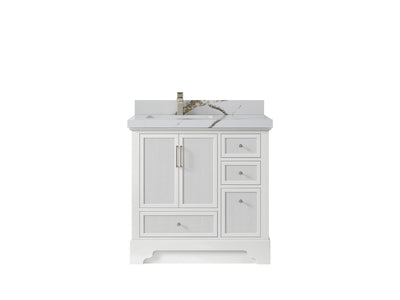 Alys 36 in. W x 22 in. D Left Offset Sink Bathroom Vanity