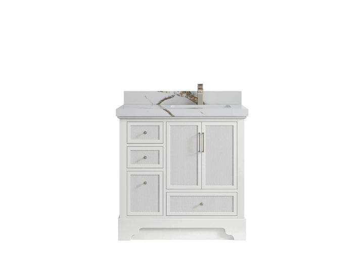 Alys 36 in. W x 22 in. D Right Offset Sink Bathroom Vanity - photo 32