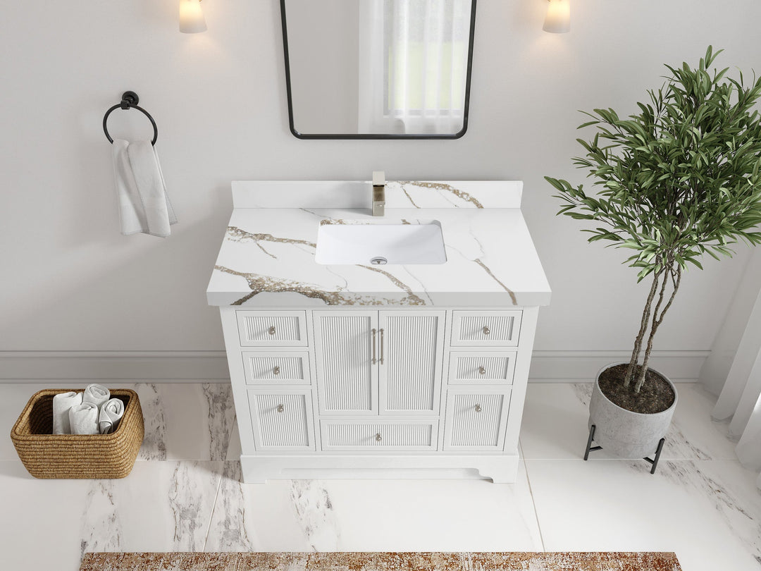 Alys 42 in. W x 22 in. D Single Sink Bathroom Vanity