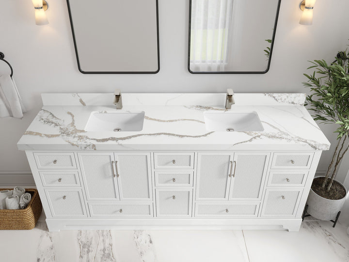 Alys 84 in. W x 22 in. D Double Sink Bathroom Vanity - photo 31