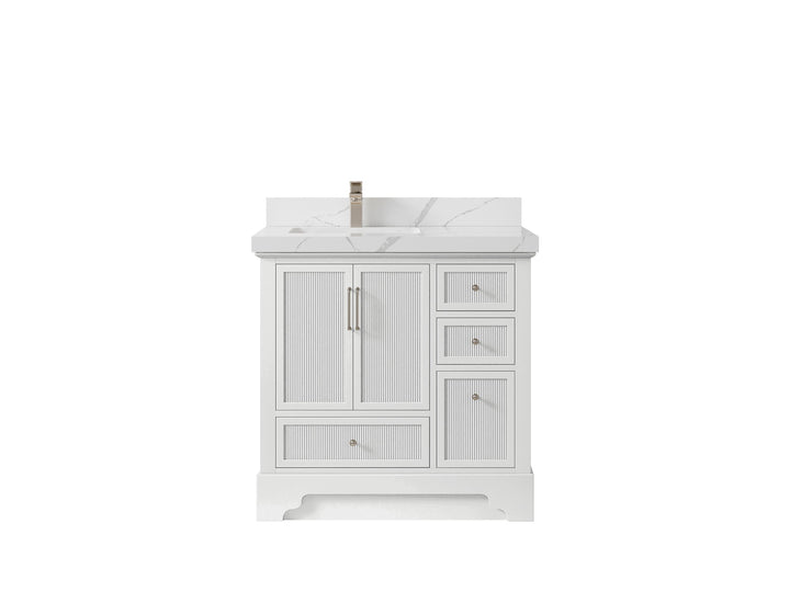 Alys 36 in. W x 22 in. D Left Offset Sink Bathroom Vanity - photo 14