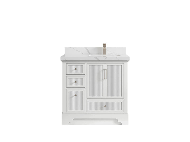 Alys 36 in. W x 22 in. D Right Offset Sink Bathroom Vanity - photo 14