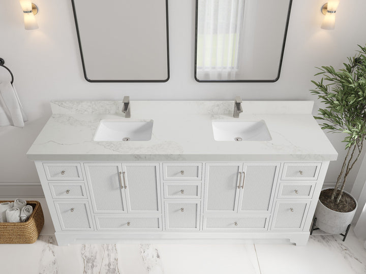 Alys 80 in. W x 22 in. D Double Sink Bathroom Vanity - photo 23