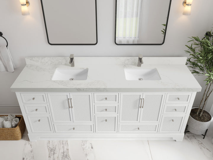 Alys 84 in. W x 22 in. D Double Sink Bathroom Vanity - photo 17