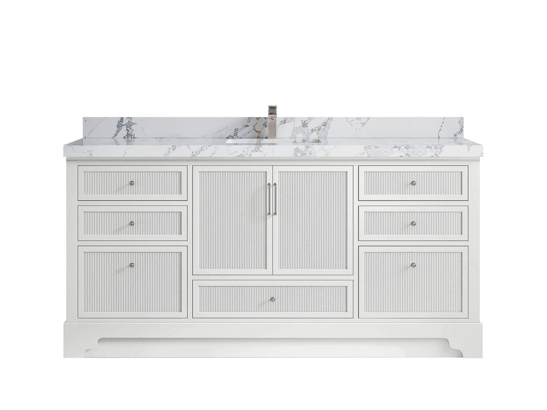 Alys 72 in. W x 22 in. D Single Sink Bathroom Vanity