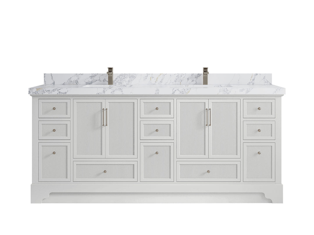Alys 80 in. W x 22 in. D Double Sink Bathroom Vanity