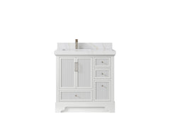 Alys 36 in. W x 22 in. D Left Offset Sink Bathroom Vanity - photo 34