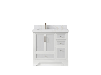 Alys 36 in. W x 22 in. D Left Offset Sink Bathroom Vanity