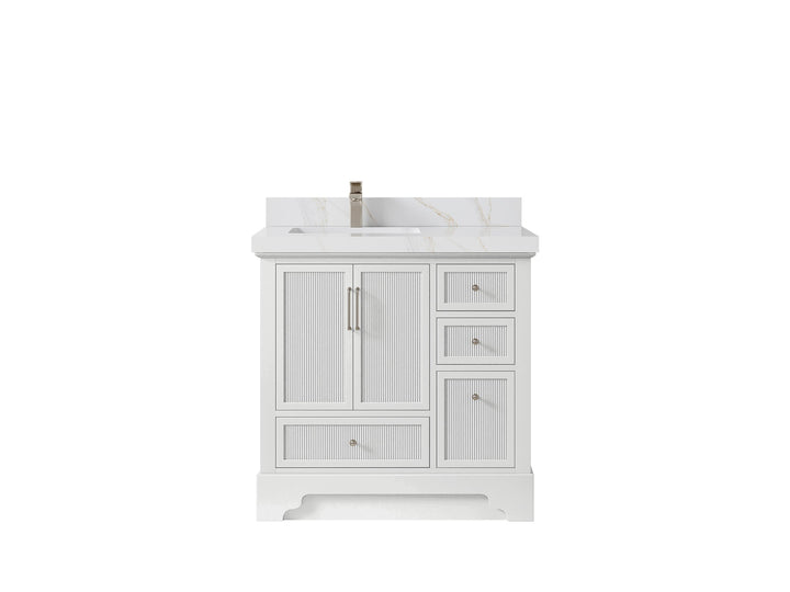 Alys 36 in. W x 22 in. D Left Offset Sink Bathroom Vanity - photo 34