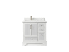 Alys 36 in. W x 22 in. D Left Offset Sink Bathroom Vanity - photo 8