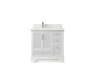 Alys 36 in. W x 22 in. D Left Offset Sink Bathroom Vanity