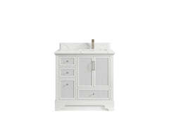 Alys 36 in. W x 22 in. D Right Offset Sink Bathroom Vanity - photo 8