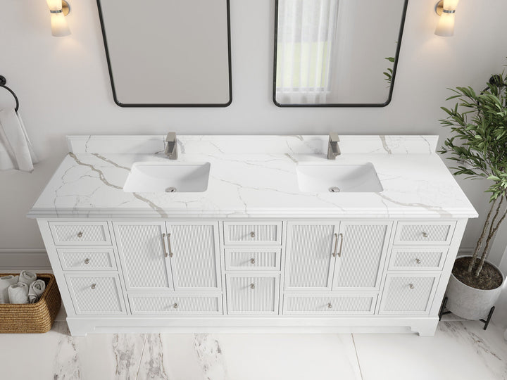 Alys 84 in. W x 22 in. D Double Sink Bathroom Vanity - photo 9