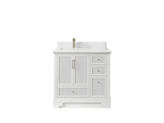 Alys 36 in. W x 22 in. D Left Offset Sink Bathroom Vanity - photo 10