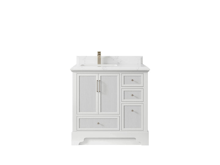 Alys 36 in. W x 22 in. D Left Offset Sink Bathroom Vanity - photo 10