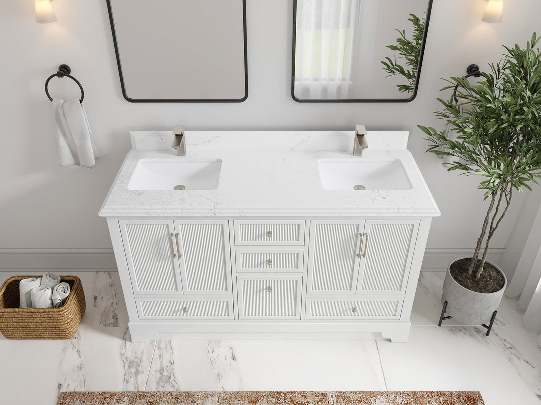 Alys 60 in. W x 22 in. D Double Sink Bathroom Vanity