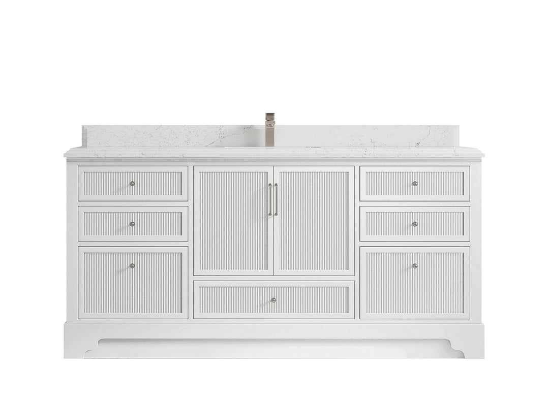 Alys 72 in. W x 22 in. D Single Sink Bathroom Vanity
