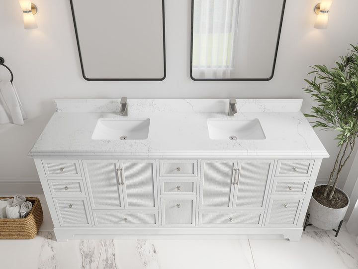 Alys 80 in. W x 22 in. D Double Sink Bathroom Vanity - photo 15