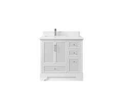 Alys 36 in. W x 22 in. D Left Offset Sink Bathroom Vanity - photo 12