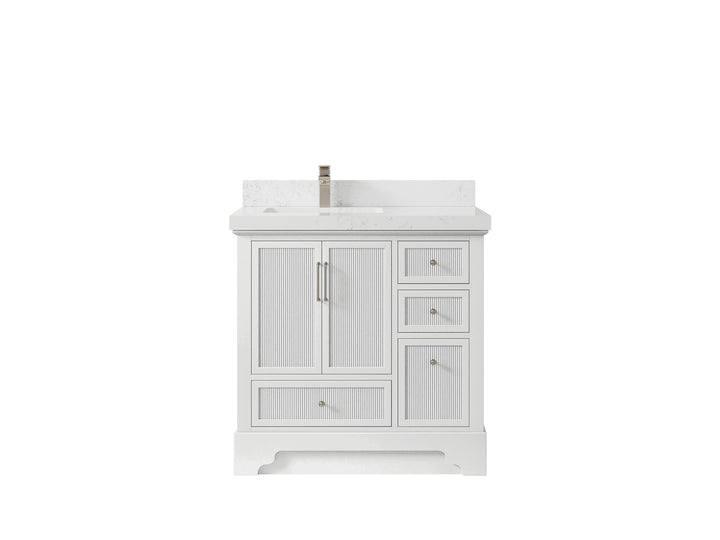 Alys 36 in. W x 22 in. D Left Offset Sink Bathroom Vanity - photo 22