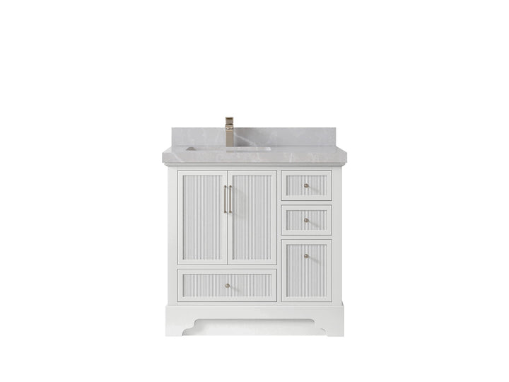 Alys 36 in. W x 22 in. D Left Offset Sink Bathroom Vanity - photo 24