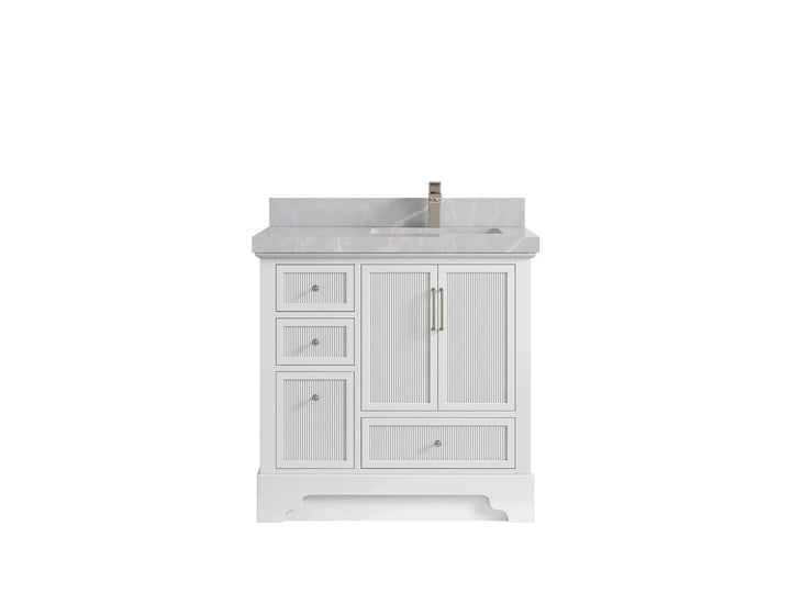 Alys 36 in. W x 22 in. D Right Offset Sink Bathroom Vanity - photo 26