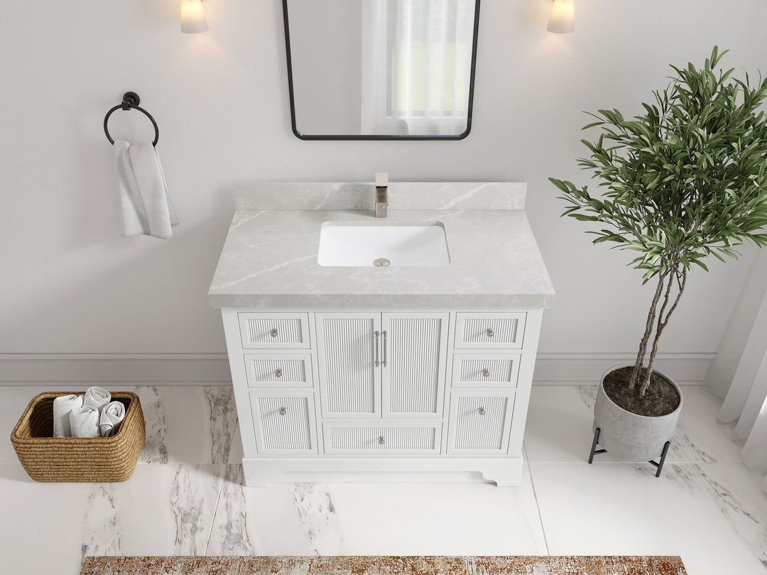 Alys 42 in. W x 22 in. D Single Sink Bathroom Vanity
