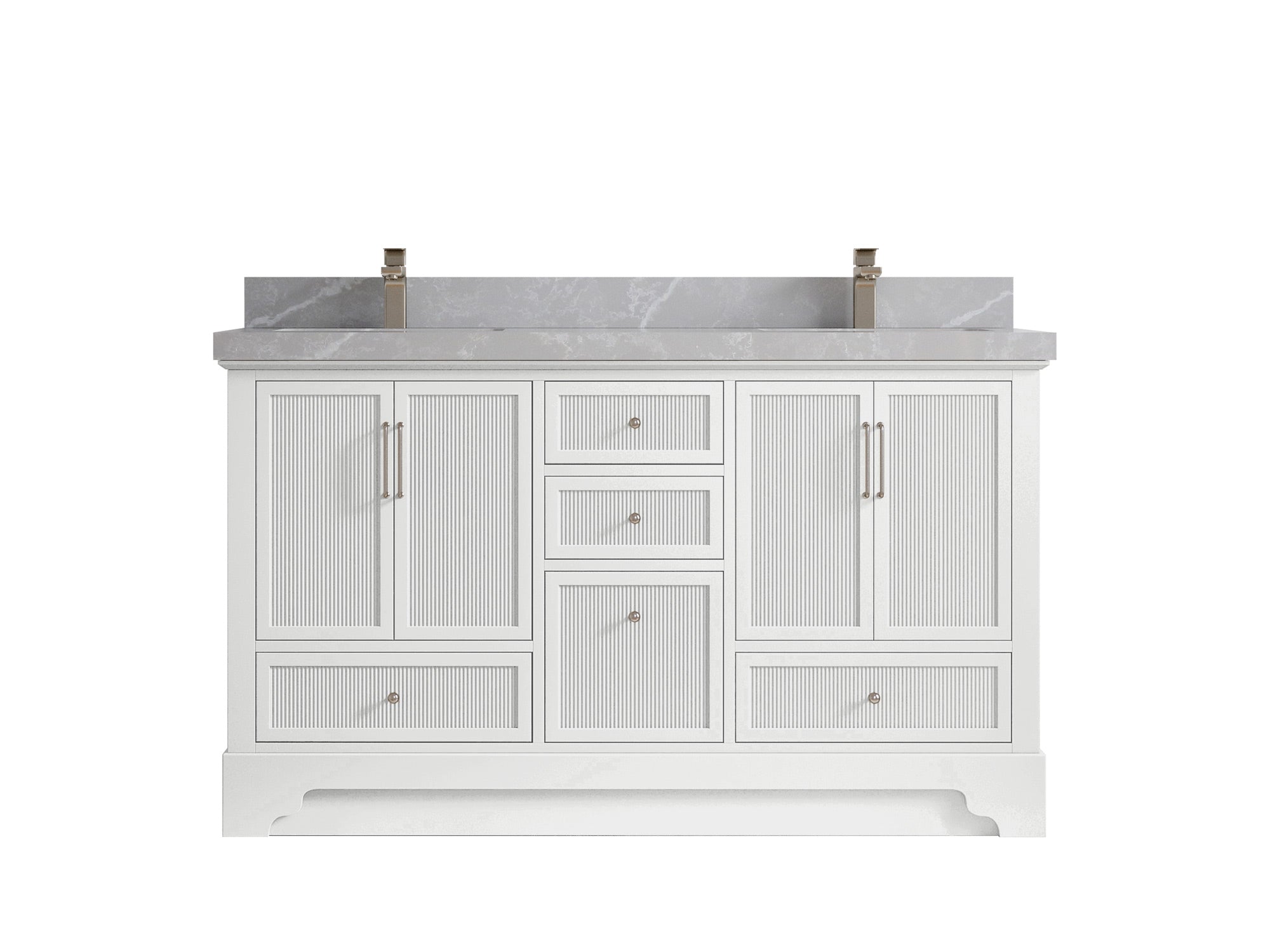 Alys 60 in. W x 22 in. D Double Sink Bathroom Vanity